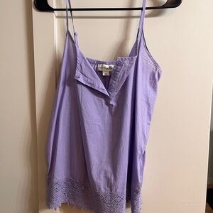 Simply Noelle Purple Lace Cami Top